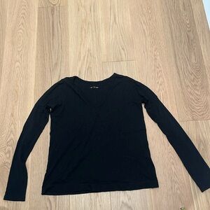 Rag &bone black long sleeve tee size S